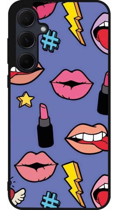 Samsung Galaxy A55 5G Case Hülle - Silikon schwarz Lips and lipgloss