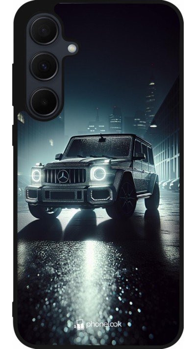 Samsung Galaxy A55 5G Case Hülle - Silikon schwarz Mercedes G AMG Nacht