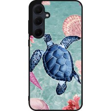 Samsung Galaxy A55 5G Case Hülle - Silikon schwarz Preppy Turtle