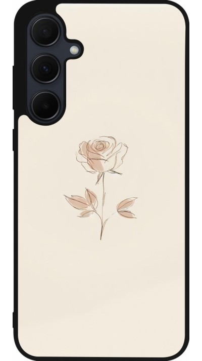 Samsung Galaxy A55 5G Case Hülle - Silikon schwarz Rosa Sand Minimalistisch