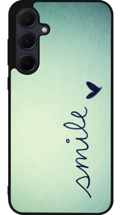 Samsung Galaxy A55 5G Case Hülle - Silikon schwarz Smile