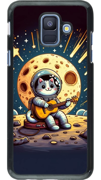 Samsung Galaxy A6 Case Hülle - AstroKatze RockMond