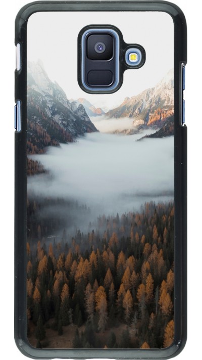 Samsung Galaxy A6 Case Hülle - Autumn 22 forest lanscape