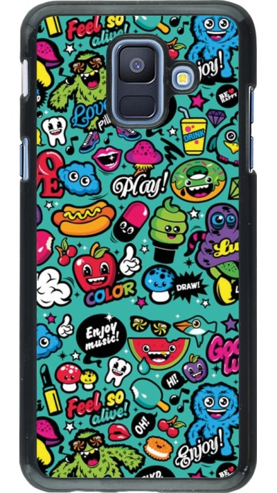 Samsung Galaxy A6 Case Hülle - Cartoons old school