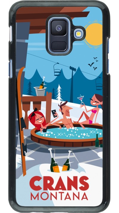 Samsung Galaxy A6 Case Hülle - Crans-Montana Mountain Jacuzzi