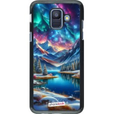 Samsung Galaxy A6 Case Hülle - Fantasiebergsee Himmel Sterne