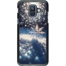 Samsung Galaxy A6 Case Hülle - Schneeflocke Solar Glanz