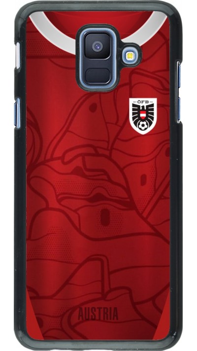 Coque Samsung Galaxy A6 - Maillot de football Autriche personnalisable