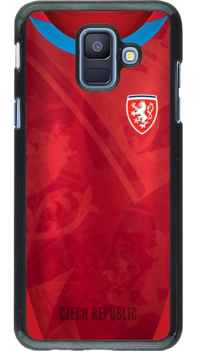 Coque Samsung Galaxy A6 - Maillot de football République Tchèque personnalisable