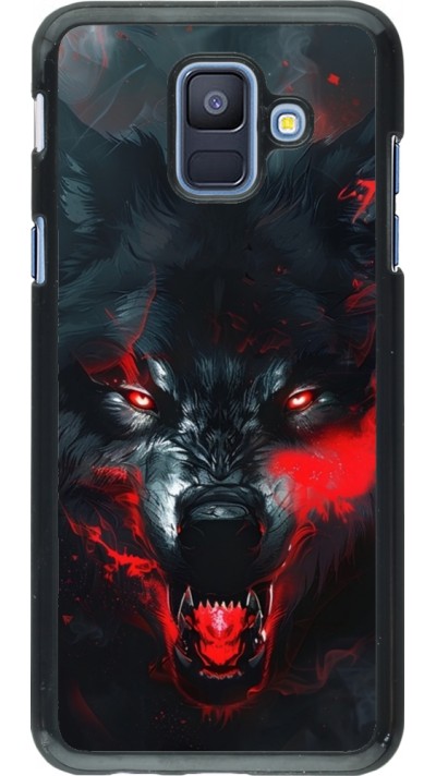 Samsung Galaxy A6 Case Hülle - Halloween 2024 mad werewolf