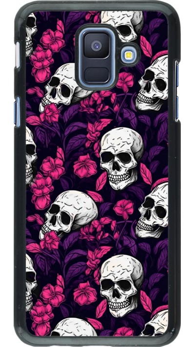 Samsung Galaxy A6 Case Hülle - Halloween 2024 romantic skulls