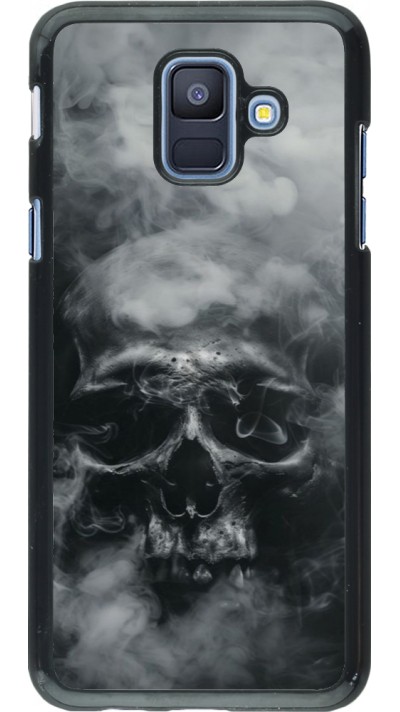 Samsung Galaxy A6 Case Hülle - Halloween 2024 smoky skull