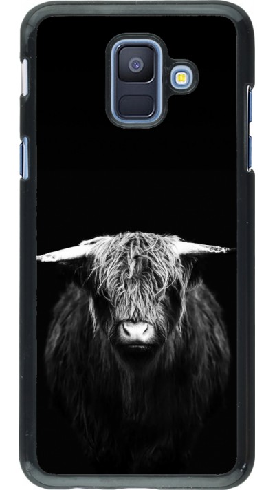 Samsung Galaxy A6 Case Hülle - Highland calf black