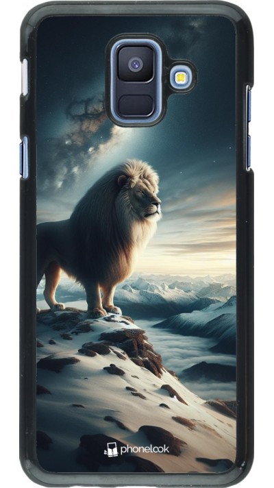 Samsung Galaxy A6 Case Hülle - Der weisse Loewe