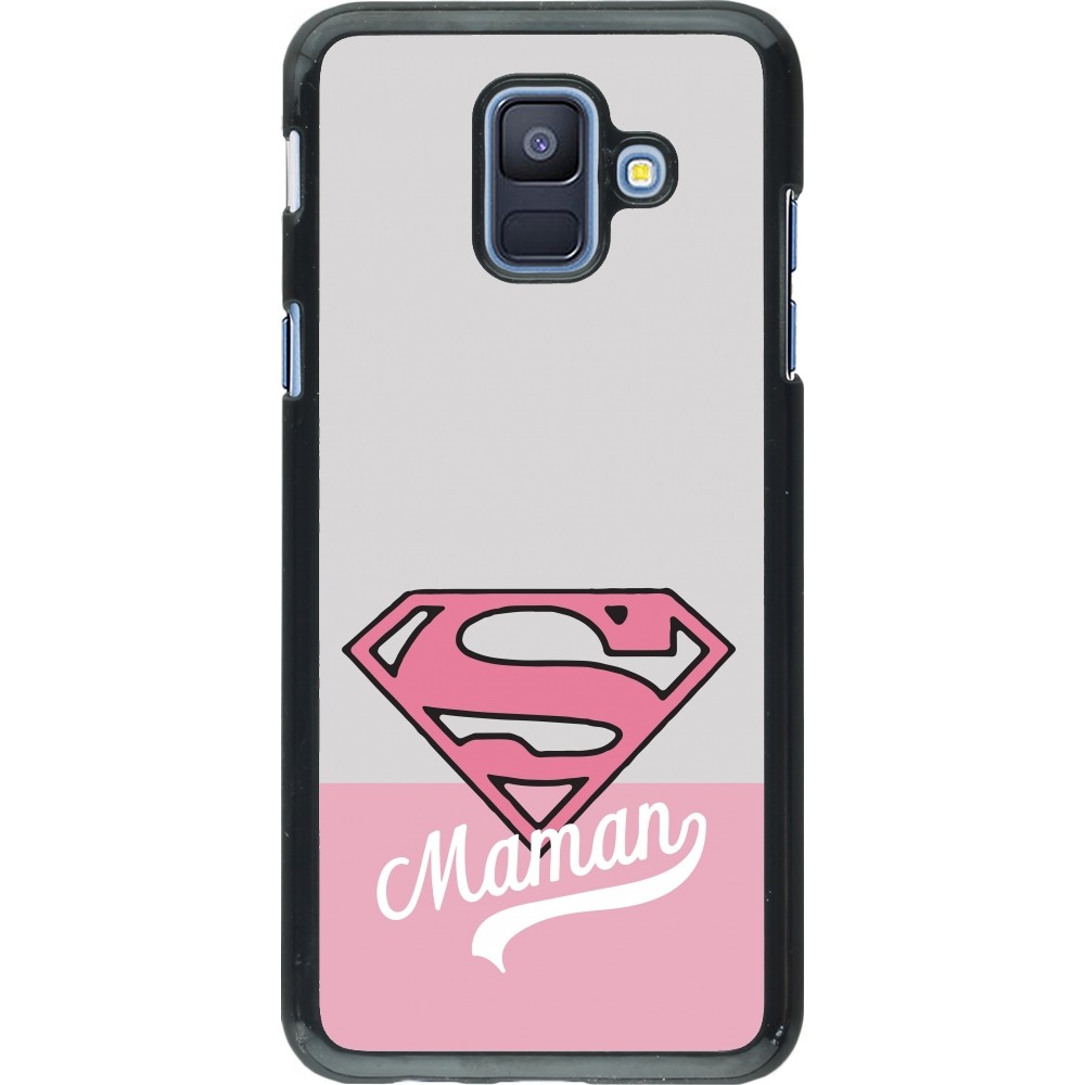 Samsung Galaxy A6 Case Hülle - Mom 2024 Super hero maman