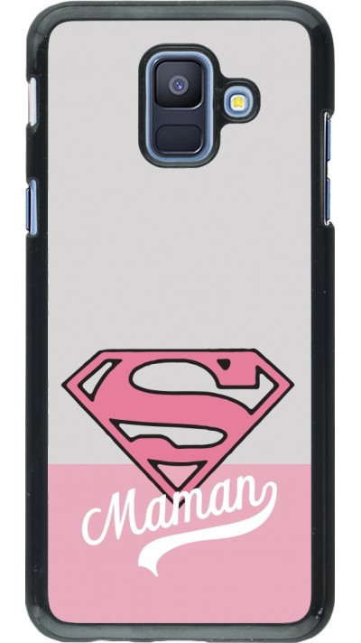 Samsung Galaxy A6 Case Hülle - Mom 2024 Super hero maman