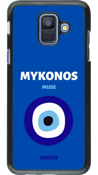 Samsung Galaxy A6 Case Hülle - Pop Summer Destination Mykonos