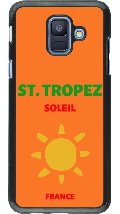 Samsung Galaxy A6 Case Hülle - Pop Summer Destination St-Tropez