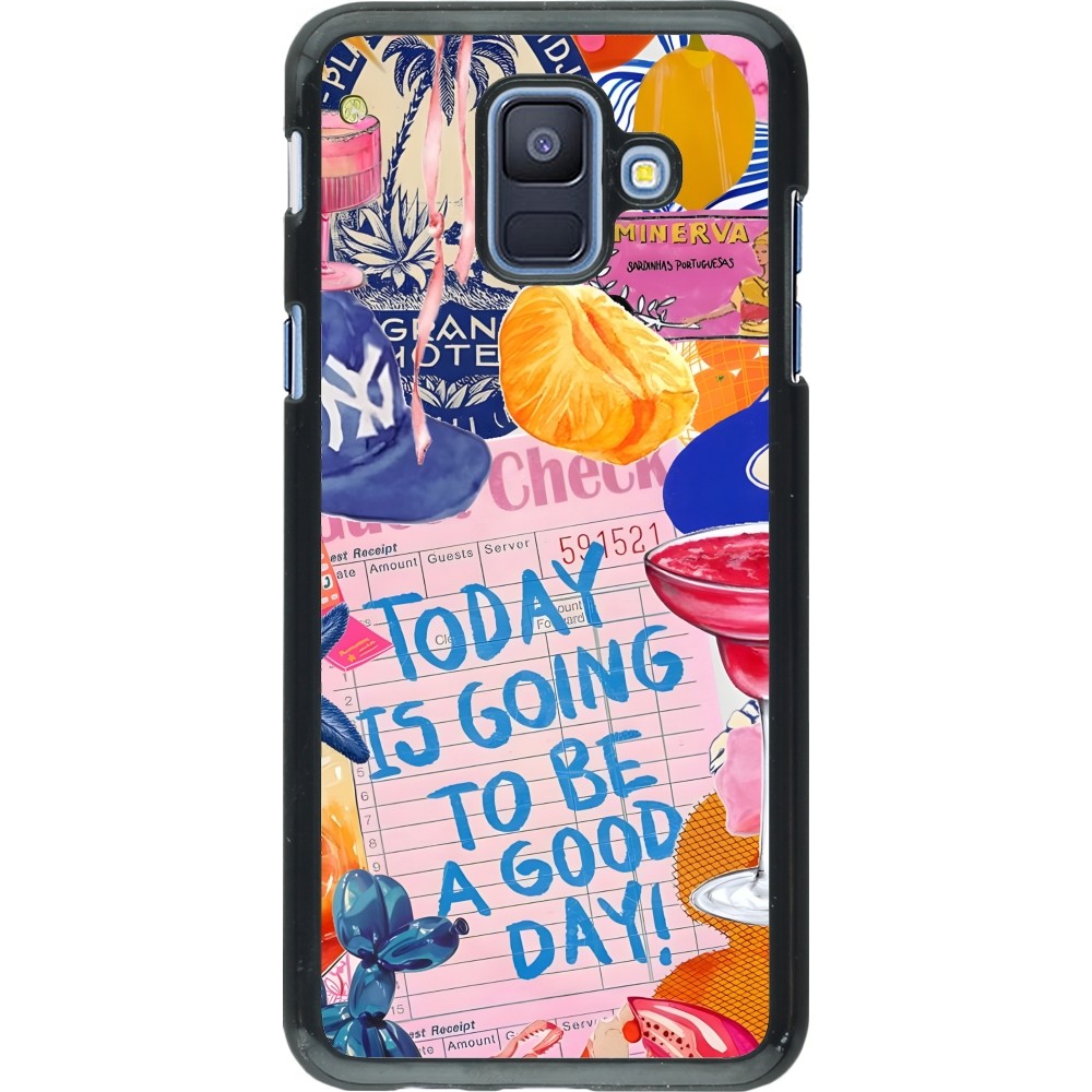 Samsung Galaxy A6 Case Hülle - Preppy Today is Going to be a good day