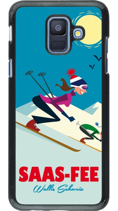 Samsung Galaxy A6 Case Hülle - Saas-Fee Ski Downhill