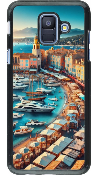 Samsung Galaxy A6 Case Hülle - Saint-Tropez Strand