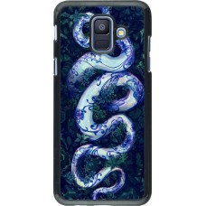 Samsung Galaxy A6 Case Hülle - Snake Blue Anaconda