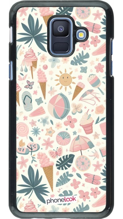 Coque Samsung Galaxy A6 - Summer Pink Pattern