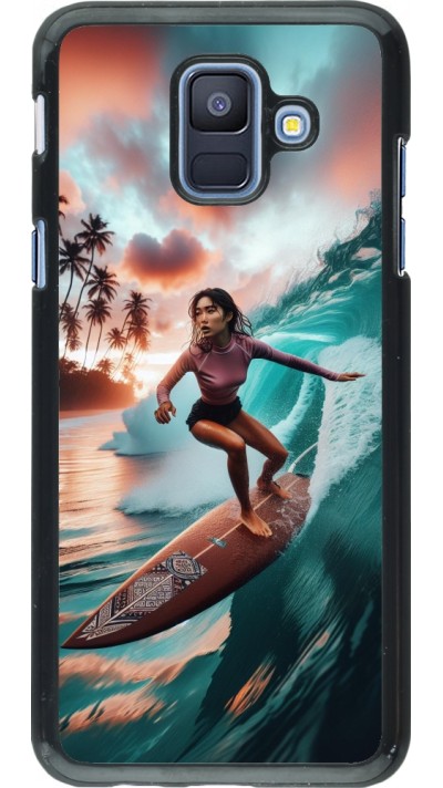 Samsung Galaxy A6 Case Hülle - Surferin aus Bali