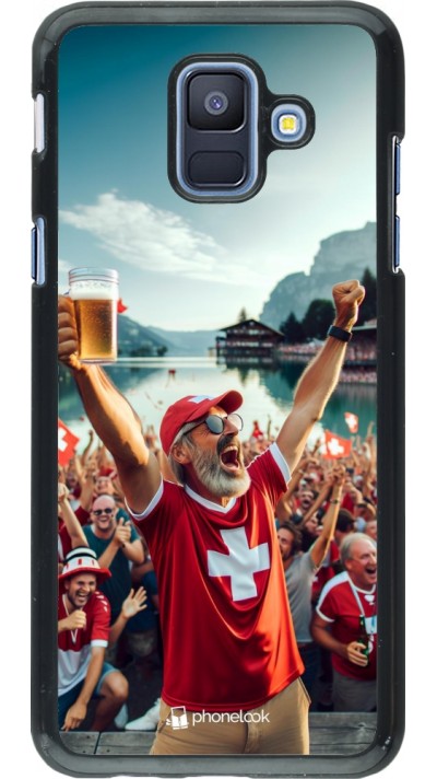 Coque Samsung Galaxy A6 - Victoire suisse fan zone Euro 2024