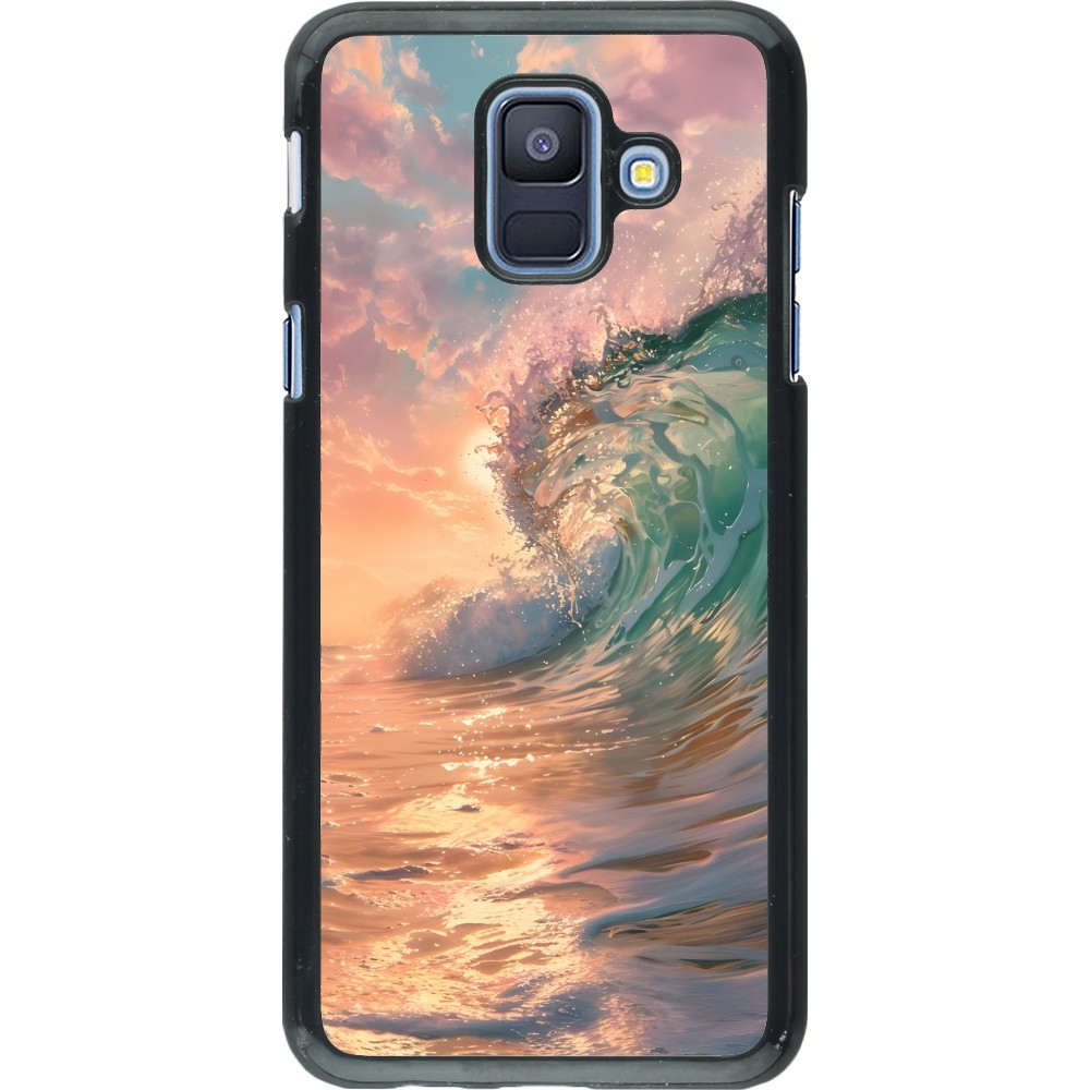 Samsung Galaxy A6 Case Hülle - Wave Sunset