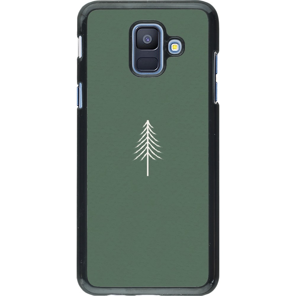 Samsung Galaxy A6 Case Hülle - Christmas 22 minimalist tree