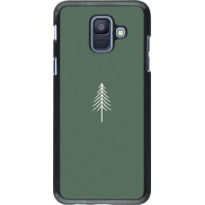 Samsung Galaxy A6 Case Hülle - Christmas 22 minimalist tree