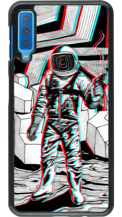 Hülle Samsung Galaxy A7 - Anaglyph Astronaut