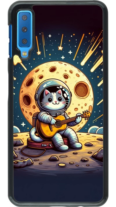 Samsung Galaxy A7 Case Hülle - AstroKatze RockMond