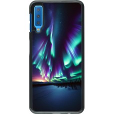 Samsung Galaxy A7 Case Hülle - Funkelndes Nordlicht