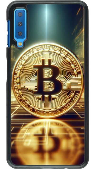 Samsung Galaxy A7 Case Hülle - Bitcoin Stehen