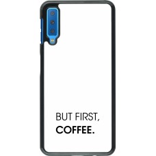 Samsung Galaxy A7 Case Hülle - But first Coffee