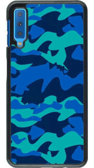 Hülle Samsung Galaxy A7 - Camo Blue