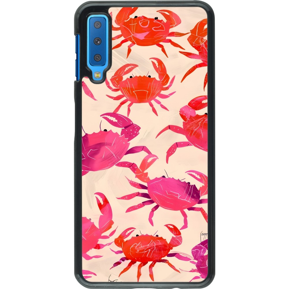 Samsung Galaxy A7 Case Hülle - Crabs Paint