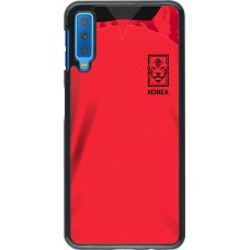 Samsung Galaxy A7 Case Hülle - Südkorea 2022 personalisierbares Fussballtrikot