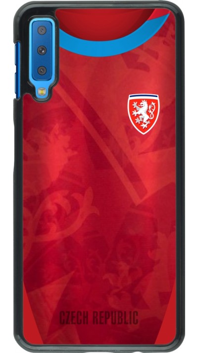 Coque Samsung Galaxy A7 - Maillot de football République Tchèque personnalisable