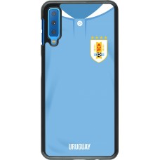 Samsung Galaxy A7 Case Hülle - Uruguay 2022 personalisierbares Fussballtrikot