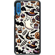 Samsung Galaxy A7 Case Hülle - Halloween 2024 Niedliches Muster