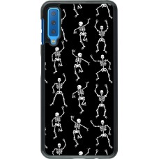 Samsung Galaxy A7 Case Hülle - Halloween 2024 dancing skeleton