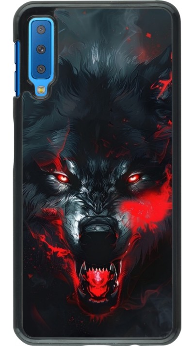 Samsung Galaxy A7 Case Hülle - Halloween 2024 mad werewolf