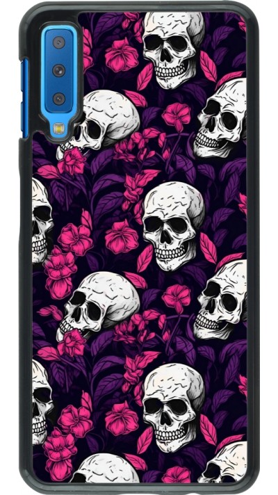 Samsung Galaxy A7 Case Hülle - Halloween 2024 romantic skulls