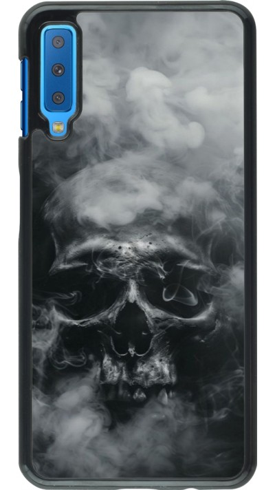 Samsung Galaxy A7 Case Hülle - Halloween 2024 smoky skull