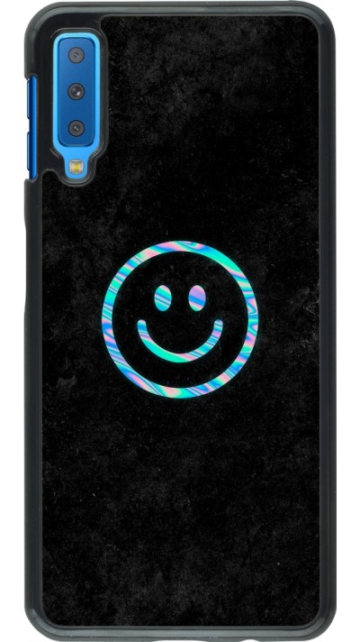 Samsung Galaxy A7 Case Hülle - Happy smiley irisirt