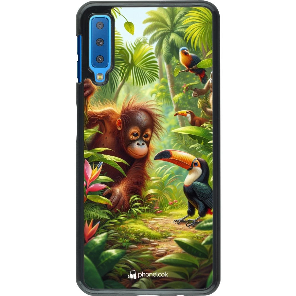 Samsung Galaxy A7 Case Hülle - Tropischer Dschungel Tayrona