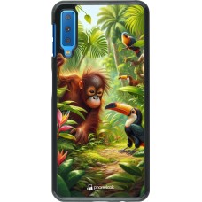 Samsung Galaxy A7 Case Hülle - Tropischer Dschungel Tayrona